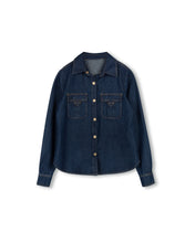 Load image into Gallery viewer, J DARK DENIM BUTTON DOWN TOP

