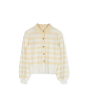 Load image into Gallery viewer, J KNIT STRIPE BUTTON DOWN TOP
