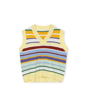 Load image into Gallery viewer, J STRIPED THIN KNIT VEST
