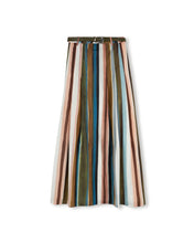Load image into Gallery viewer, J STRIPED MAXI POPLIN SKIRT
