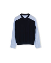 Load image into Gallery viewer, J LAYRO KNIT FRONT BLOUSE
