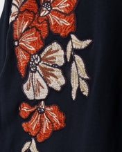 Load image into Gallery viewer, J FLOWER EMBROIDERED SWEATSHIRT
