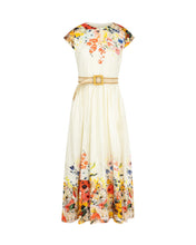 Load image into Gallery viewer, J FLORAL WAISTED POPLIN DRESS
