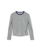 Load image into Gallery viewer, J STRIPED SEAMED DETAILED TEE
