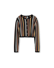 Load image into Gallery viewer, J STRIPE CARDIGAN.
