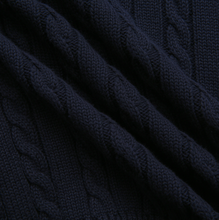 Load image into Gallery viewer, J CABLE KNIT POLO SWEATER
