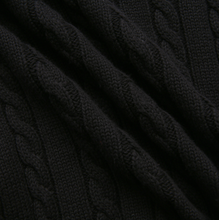 Load image into Gallery viewer, J CABLE KNIT POLO SWEATER
