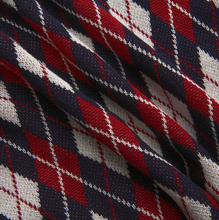 Load image into Gallery viewer, J CHECKERED GOLD BUTTON CARDIGAN
