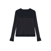 Load image into Gallery viewer, J CROP RIBBED GOLD BUTTON CARDIGAN
