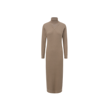 Load image into Gallery viewer, J KNIT V NECK TURTLENECK DRESS
