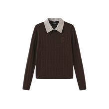 Load image into Gallery viewer, J REMOVABLE COLLAR KNIT SWEATER
