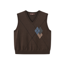 Load image into Gallery viewer, J ARGYLE KNIT VEST
