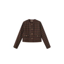 Load image into Gallery viewer, J PLAID SHORT BLAZER
