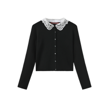 Load image into Gallery viewer, J LACE COLLAR CARDIGAN
