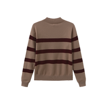 Load image into Gallery viewer, J FLORAL EMBROIDERED STRIPE SWEATER
