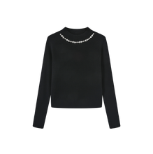 Load image into Gallery viewer, J RIBBED KNIT CRYSTLE TOP

