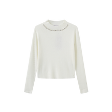 Load image into Gallery viewer, J RIBBED KNIT CRYSTLE TOP
