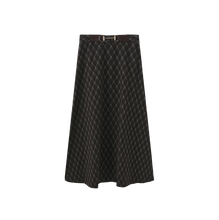 Load image into Gallery viewer, J BELTED PLAID WOOL SKIRT

