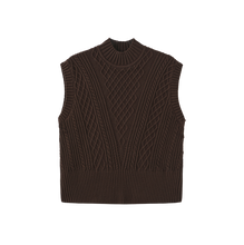 Load image into Gallery viewer, J CHUNKY KNIT RIBBED EDGE VEST
