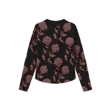 Load image into Gallery viewer, J COLLARED PRINTED KNIT CARDIGAN
