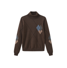 Load image into Gallery viewer, J ARGYLE KNIT TURTLENECK
