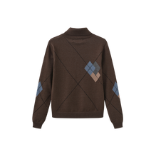 Load image into Gallery viewer, J ARGYLE KNIT TURTLENECK
