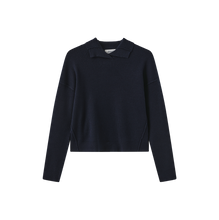 Load image into Gallery viewer, J COLLARED RIBBED KNIT TOP
