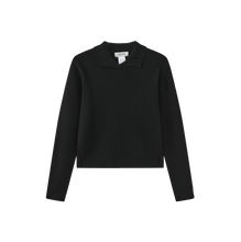 Load image into Gallery viewer, J COLLARED RIBBED KNIT TOP
