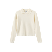 Load image into Gallery viewer, J COLLARED RIBBED KNIT TOP
