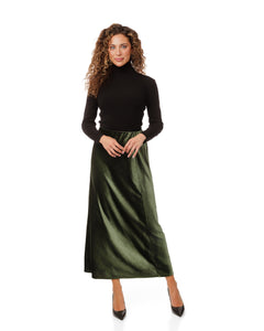 LU SUEDE A-LINE SKIRT