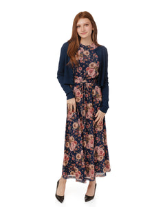 LU FLORAL MESH DRESS