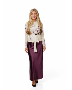 LU SEQUIN DETAILED KNIT TOP