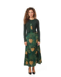 LU FLORAL PRINTED DRESS