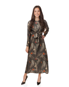 LU ABSTRACT OVERLAY DRESS