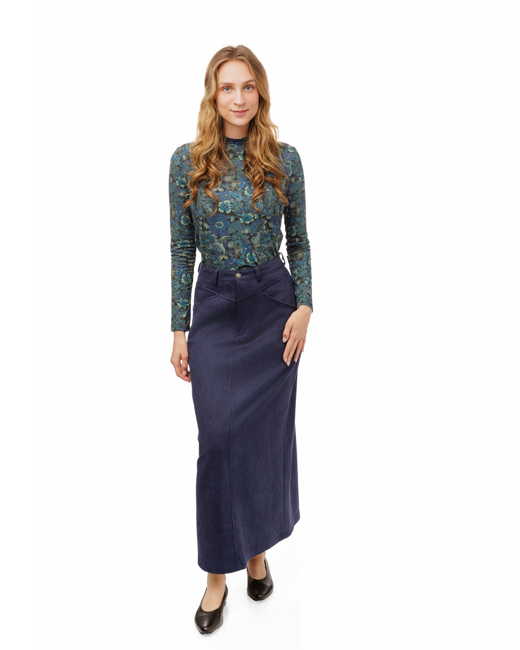 LU A-LINE MIDI SKIRT