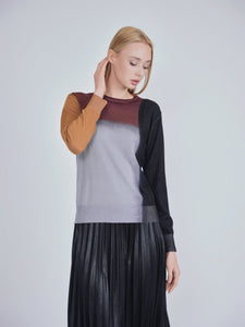 YAL ABSTRACT COLORBLOCK SWEATER - Tops
