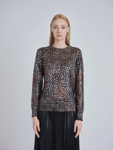 Load image into Gallery viewer, YAL CHEETAH FOIL PRINTED SWEATER - Tops
