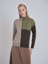 Load image into Gallery viewer, YAL COLORBLOCK MOCK SWEATER - Tops
