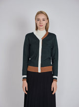 Load image into Gallery viewer, YAL COLORBLOCK PLACKET V NECK CARDI - Tops
