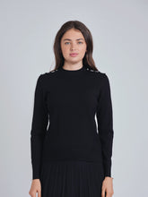 Load image into Gallery viewer, YAL CONTRAST ARM STRIPED SWEATER - Tops
