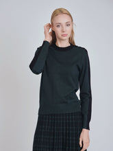 Load image into Gallery viewer, YAL CONTRAST ARM STRIPED SWEATER - Tops
