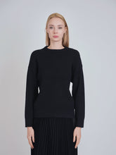 Load image into Gallery viewer, YAL DROP SHOULDER BUTTON DETAIL SWEATER - Tops
