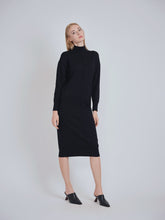 Load image into Gallery viewer, YAL MOCK NECK SOLID KNIT DRESS - Dresses
