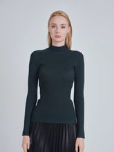 Load image into Gallery viewer, YAL MOCK NK RIB SWEATER - Tops
