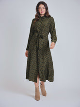 Load image into Gallery viewer, YAL PRINTED BELTED SHIRTDRESS - Dresses
