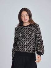 Load image into Gallery viewer, YAL SHIMMER BUBBLE SLEEVE SWEATER - Tops
