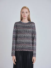 Load image into Gallery viewer, YAL SHIMMER MISSONI PRINT SWEATER - Tops
