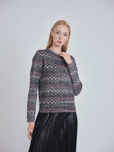 Load image into Gallery viewer, YAL SHIMMER MISSONI PRINT SWEATER - Tops
