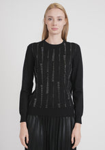 Load image into Gallery viewer, YAL STUDDED BOX DETAIL SWEATER - Tops
