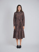 Load image into Gallery viewer, YAL TIERED PRINT SHIRT DRESS - Dresses
